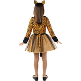 Disfraz de Tigre para niña Espalda