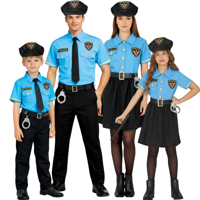 Disfraces Guardias Urbanos para grupos y familias