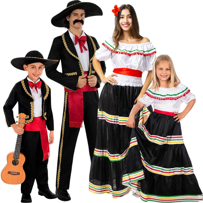 Disfraces Mariachis Clásicos para grupos y familias