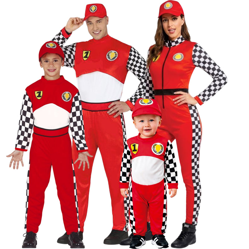 Disfraces Pilotos de Coches de Carrera para grupos y familias