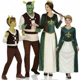 Disfraces Ogro Shrek y Princesa Fiona para grupos y familias Bis