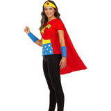 Disfraz de Camiseta con Capa Wonder Woman para mujer Perfil