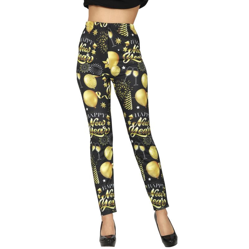 Leggings Happy New Year para mujer