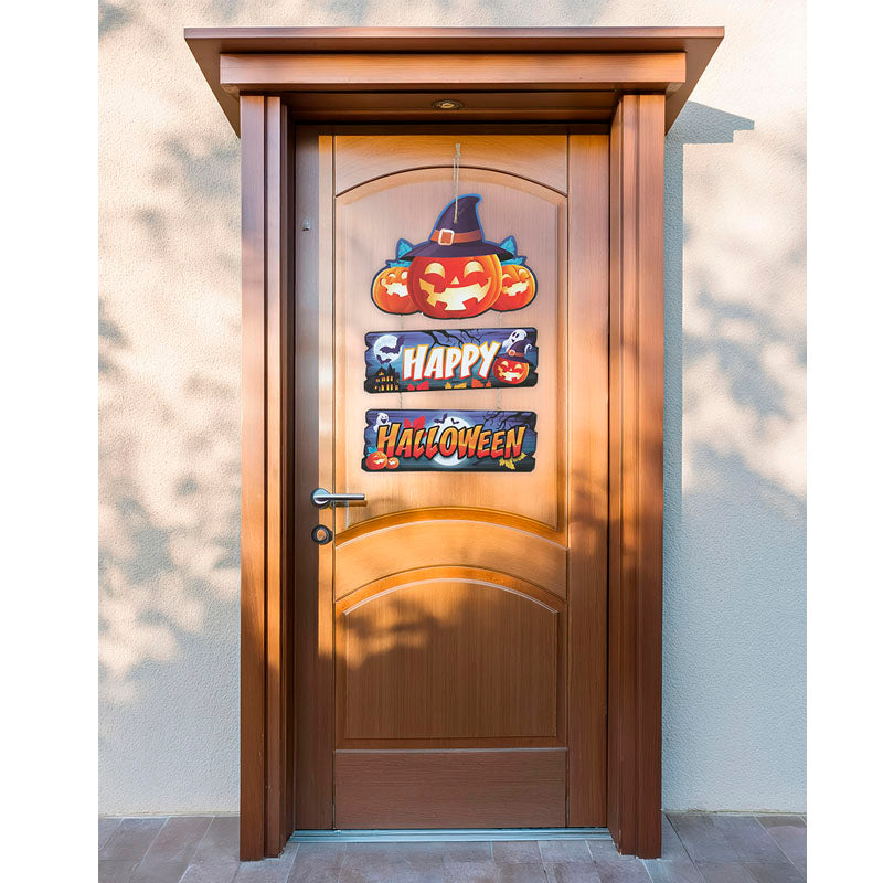 Letrero Calabazas Happy Halloween