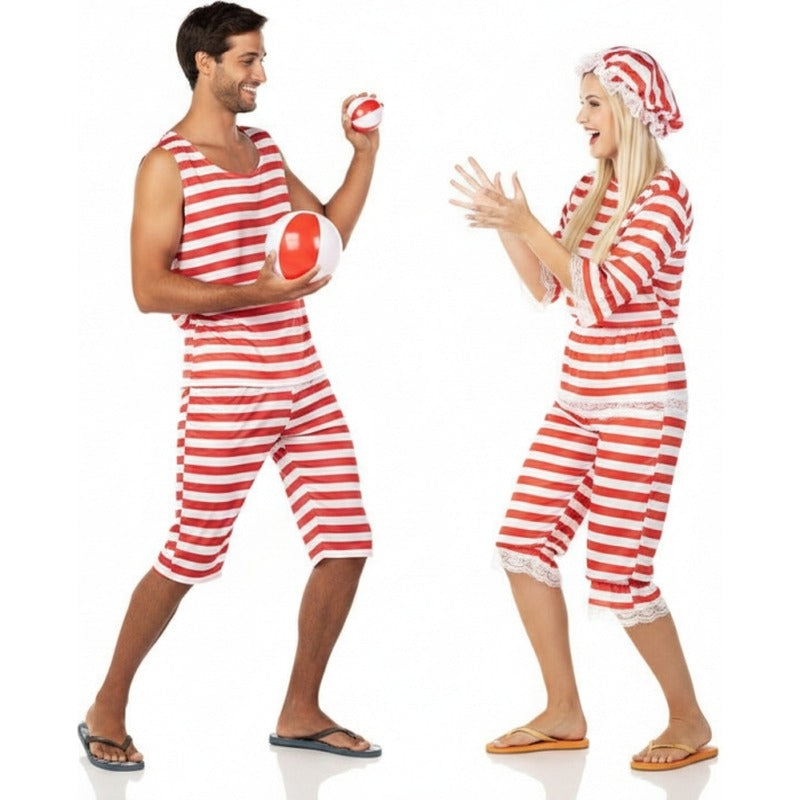 Pareja Bañistas Rojos