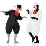 Pareja de Ovejas Black and White