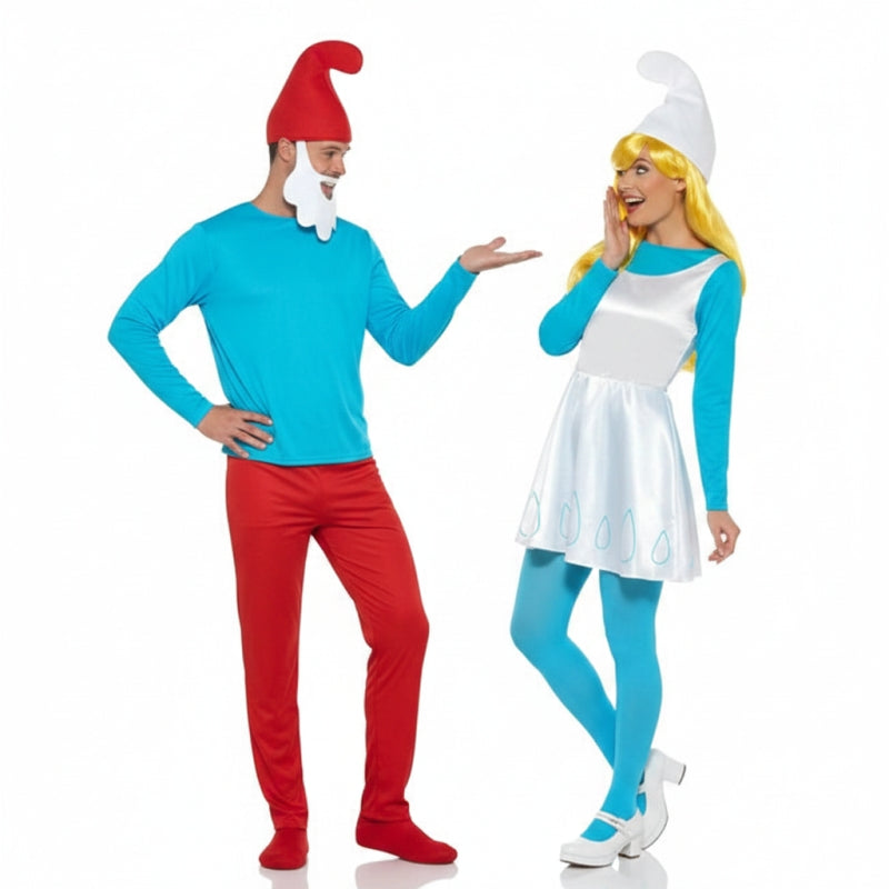 Pareja de Papá Pitufo y Pitufina
