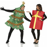 Pareja de Árbol y Regalo Navideño