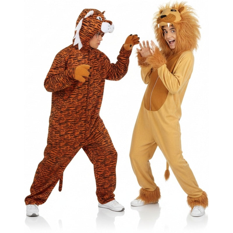 Pareja de Tigre y León Salvaje