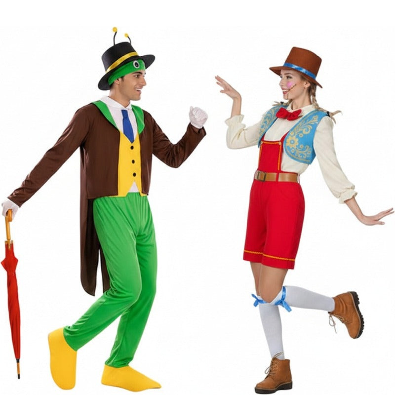 Pareja de Pepito Grillo y Pinocho