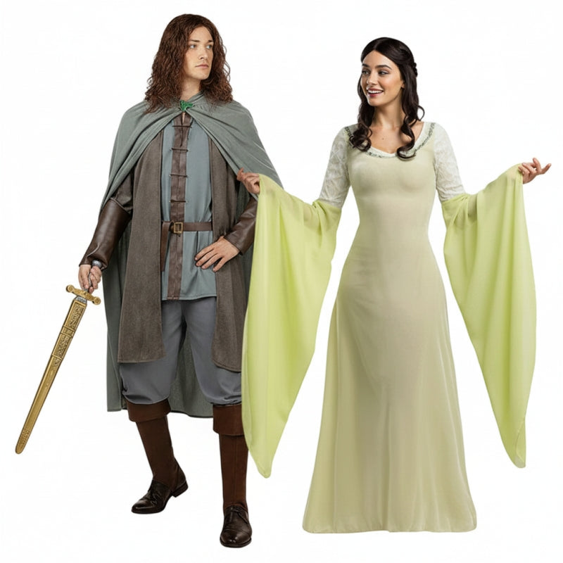 Pareja de Aragorn y Arwen de El Señor de los Anillos
