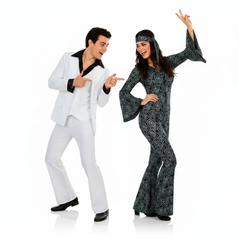 Pareja de Disco Sábado Noche Años 70