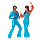Pareja de Disco Azul Años 70