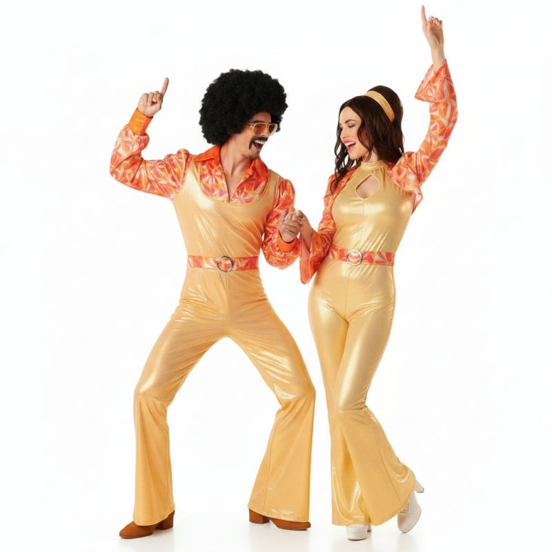 Pareja de Disco Dorado Años 70