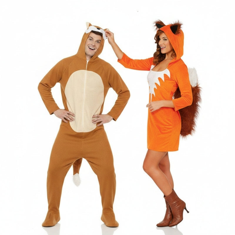 Pareja Zorros del Bosque