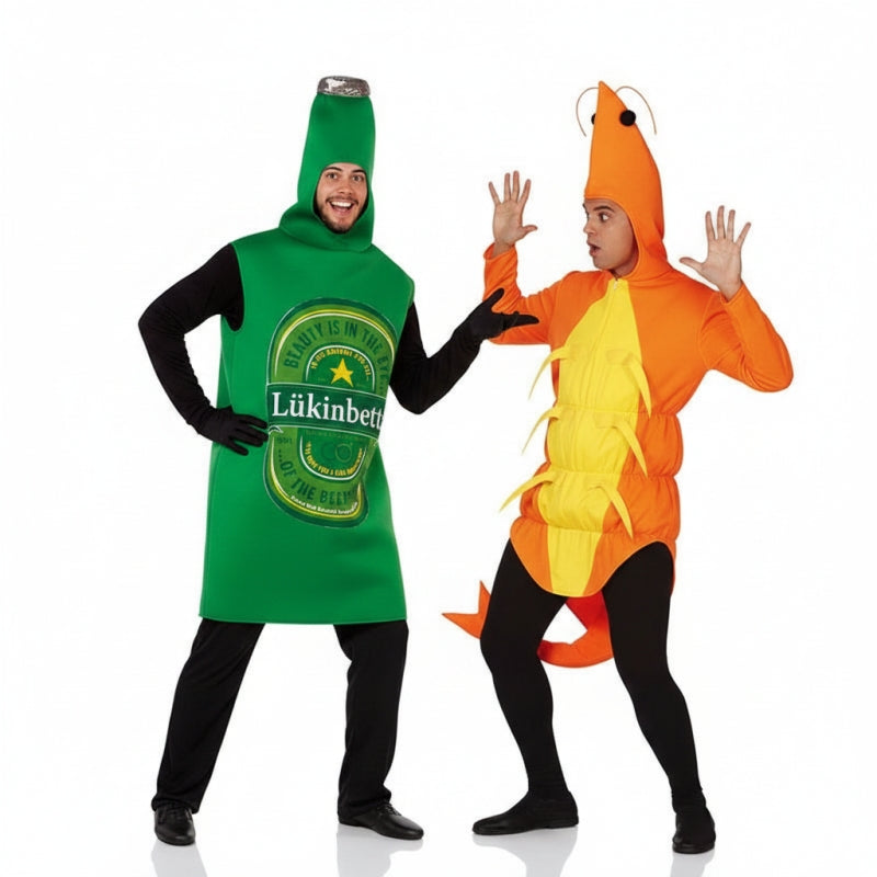 Pareja Cerveza y Gamba