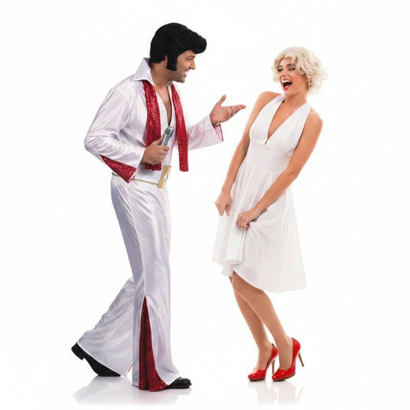 Pareja Elvis Presley y Marilyn Monroe
