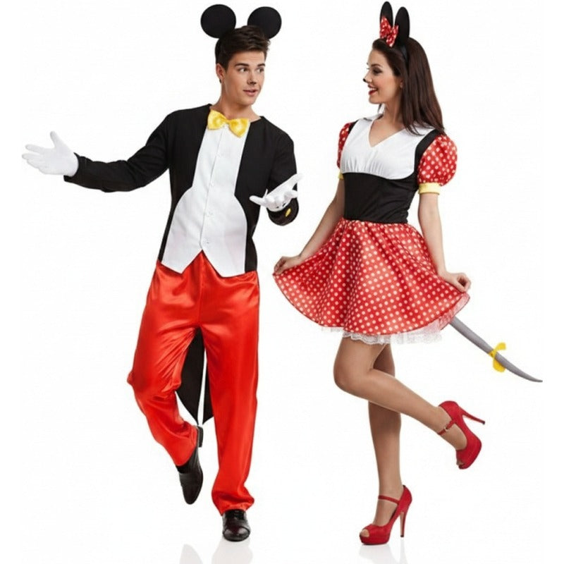Pareja Ratoncitos Mickey y Minnie Mouse