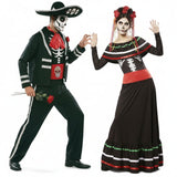 Pareja Esqueletos Mexicanos Catrina