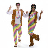 Pareja Hippies Arcoíris
