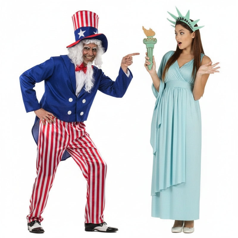 Pareja Patriotas Estados Unidos