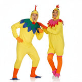 Pareja Gallo y Gallina Multicolor