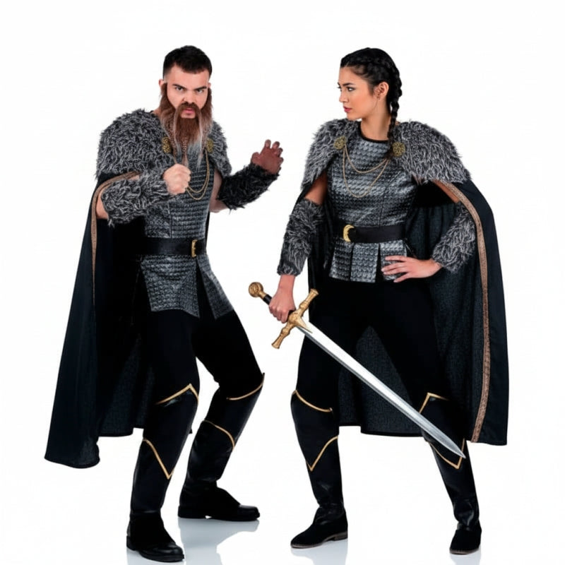 Pareja Vikingos Guerreros