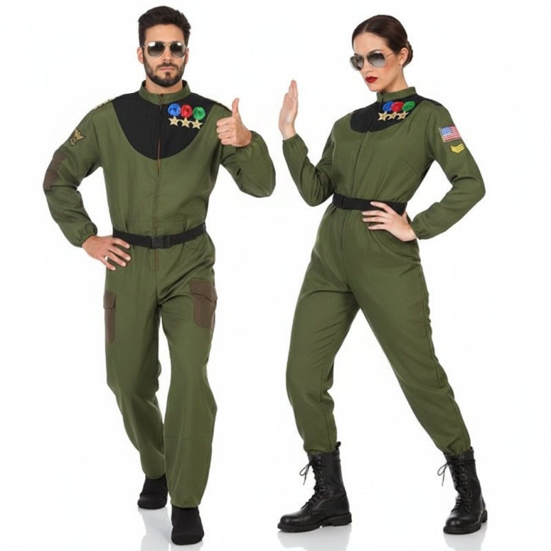 Pareja Pilotos de Caza