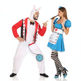 Pareja Alicia País Maravillas y Conejo Blanco