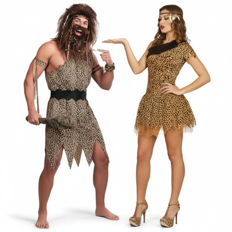 Pareja Cavernícolas Primitivos