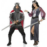 Pareja Reyes medievales grises