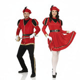 Pareja de Pajes Reales Rojos