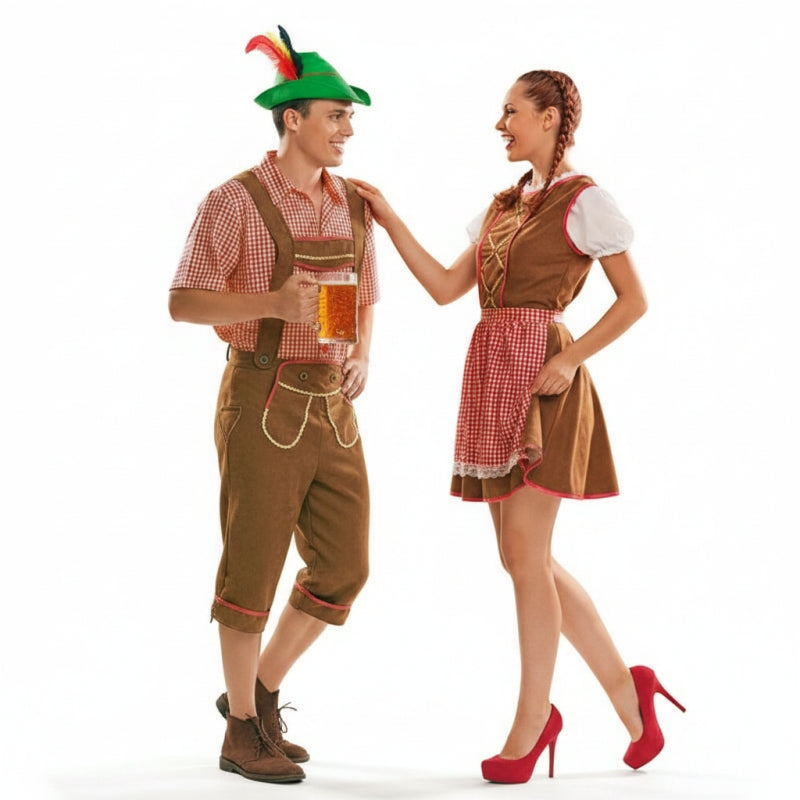 Pareja de Tiroleses Marrones