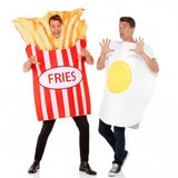 Pareja Huevo Frito y Patatas Fritas