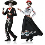 Pareja de Esqueletos Día de los Muertos