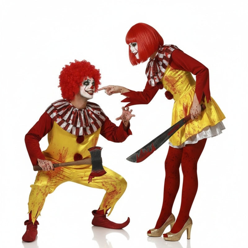 Pareja de Payasos McBurguer Sangrientos