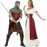 Pareja de Caballero y Dama Medieval