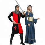 Pareja de Soldado y Doncella Medieval