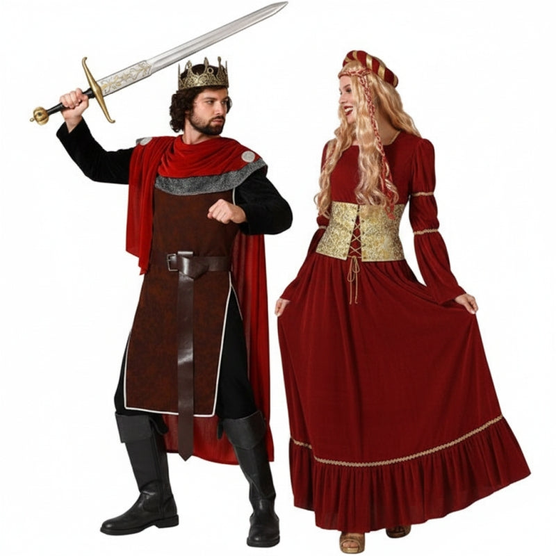 Pareja de Rey y Dama Medieval