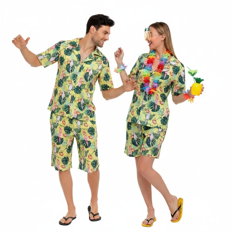 Pareja de Hawaianos Tropicales