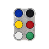 Paleta Water Make-up Grimas 6 x 2,5 ml - Colores Básicos