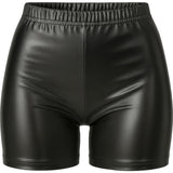 Pantalón Corto de disfraz Negro Metalizado para mujer Detalle