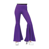 Pantalón de disfraz Acampanado Lila para mujer