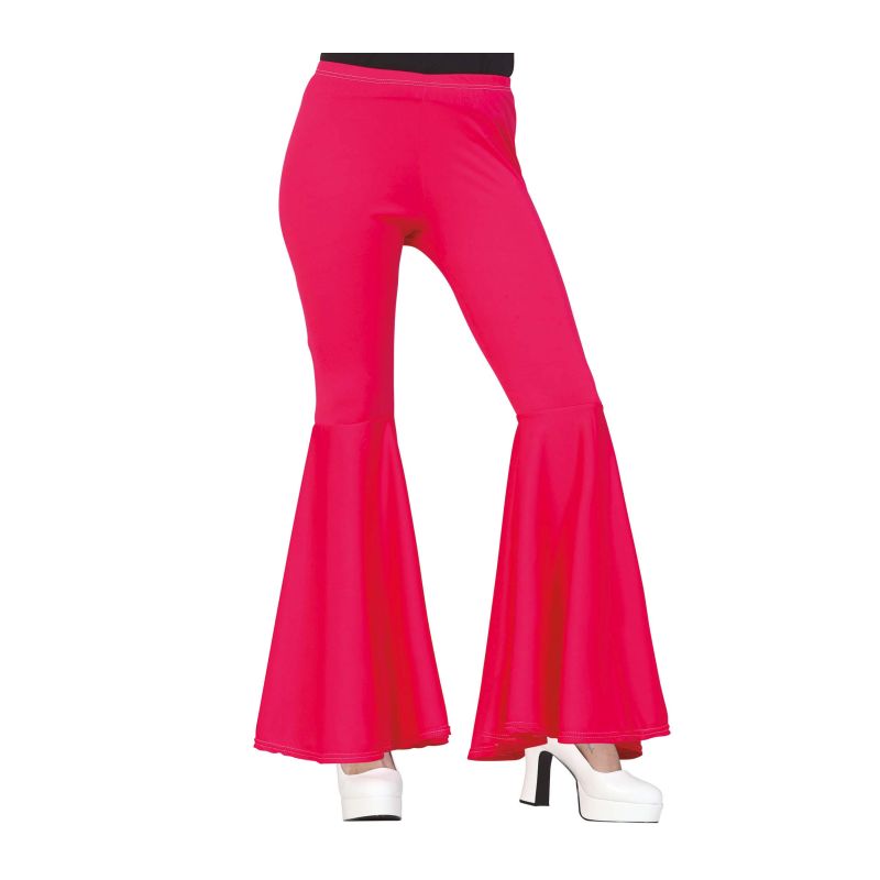 Pantalón de disfraz Acampanado Rosa para mujer