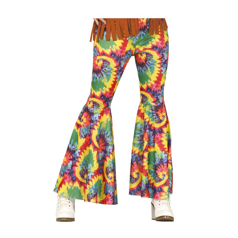 Pantalón de disfraz Hippie Estampado para mujer