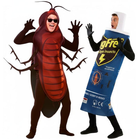Cucaracha y Spray Insecticida para disfrazarte en pareja