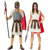 Gladiadores Romanos con capa para disfrazarte en pareja