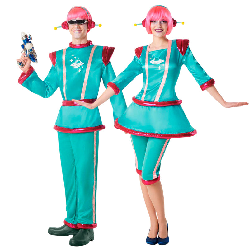 Marcianos Verde Turquesa para disfrazarte en pareja