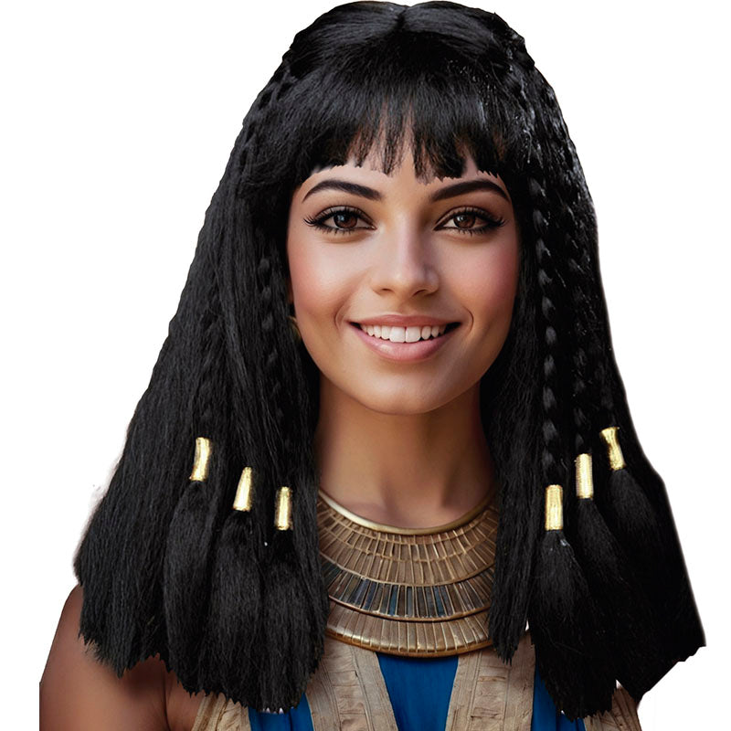 Peluca Reina Egipcia Nefertari