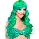 Peluca Sirena Verde